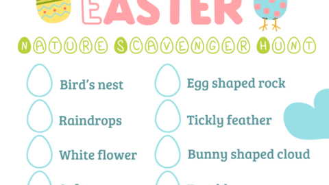 Easter Nature Scavenger Hunt for Kids by Backwoods Mama